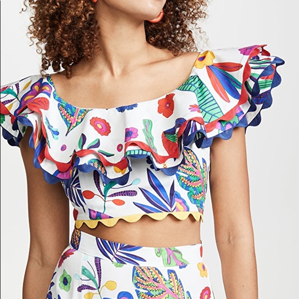 CeliaB papaya top, NWT, size small
